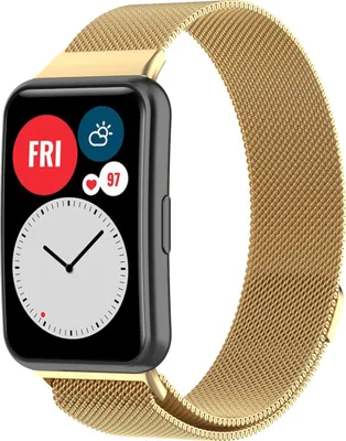Produktbild von Strap-it Huawei Watch Fit Milanese Band (Gold)