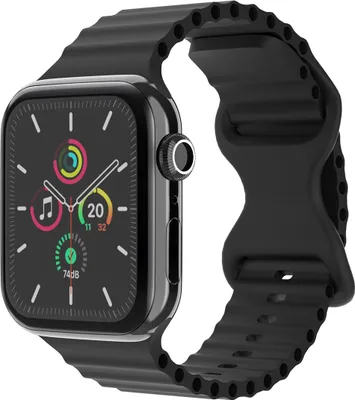 Produktbild von imoshion Athletic Silikonarmband für das Watch Series 1 t/m 9 / SE (38/40/41 mm) | Series 10 / 11 (42 mm) - Schwarz