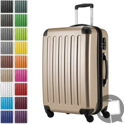 Immagine prodotto di HAUPTSTADTKOFFER Alex - Valigia rigida espandibile con 4 ruote trolley check-in valigia da viaggio con espansione pieghevole bagaglio check-in 158cm Valigia rigida 65 cm, 74 litri,Champagne