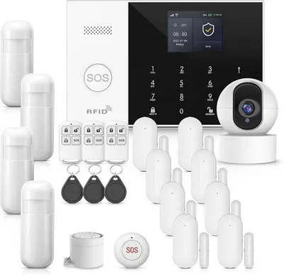 Productafbeelding van GSM/WiFi Alarmsysteem met 120 dB Sirene en Slimme Afstandsbediening