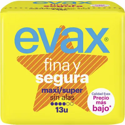 Produktbild von Evax Fine and Safe Maxi 13UND Kompressen
