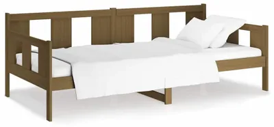 Productafbeelding van vidaXL Dagbed, honingbruin, massief grenenhout, 90x190 cm