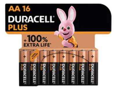 Immagine prodotto di Duracell Plus Boost AA (MN1500/LR6) CP16  Batterie AA Blister 16