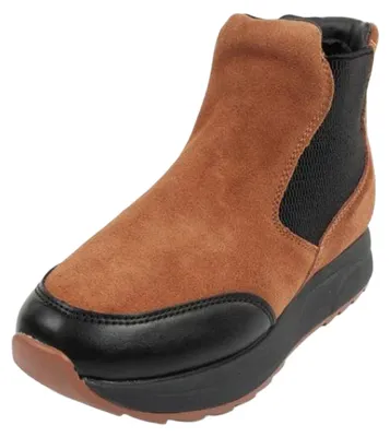 Produktbild von Scholl - "Beverly" Stiefeletten für Damen, Leder PP12321 (39 EU) (Braun/Beige/Cremefarbe)