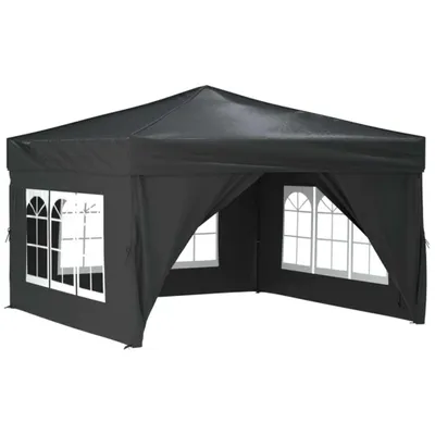 Produktbild von Möbel Partyzelt Wasserdicht Design - Partyzelt/ Festzelt - Faltbar mit Seitenwänden Anthrazit 3x3 m Top2330230