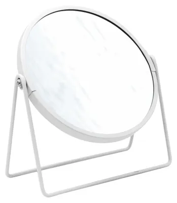 Produktbild von Ridder SUMMER Stand-Kosmetikspiegel, Durch. 160mm, Doppelseitig, Weiß