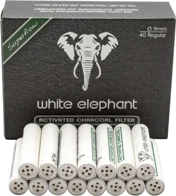 Obrázek produktu pro Uhlíkový filtr pro trubky White Elephant 9 mm 40 kusů