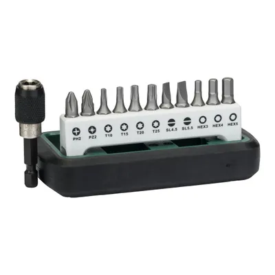 Image de Bosch Accessories 2608255995 Jeu d'embouts 12 pièces à fente, cruciforme Phillips, cruciforme Pozidriv, à six pans creux, à six pans creux (TX)