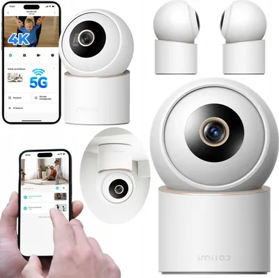 Zdjęcie produktu dla KAMERA C40 OBROTOWA 4K niania monitoring 360° WiFi sterowanie z app IMILAB