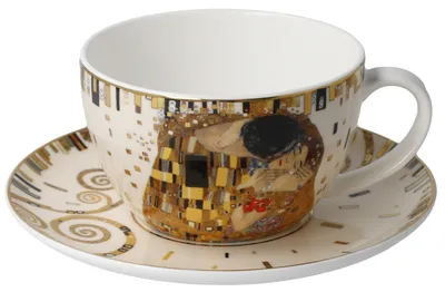 Image de Goebel Gustav Klimt Der Kuss (Tee-/ Cappuccinotasse,...