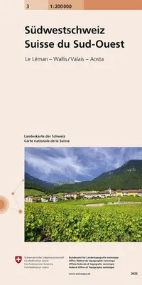 Produktbild von Swisstopo Schweiz Süd-West 1 : 200 000