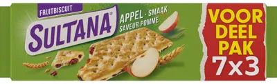 Obrázek produktu pro Sultana Fruitbiscuit Apple Value Pack 7 306g – Křupavá jablečná sušenka