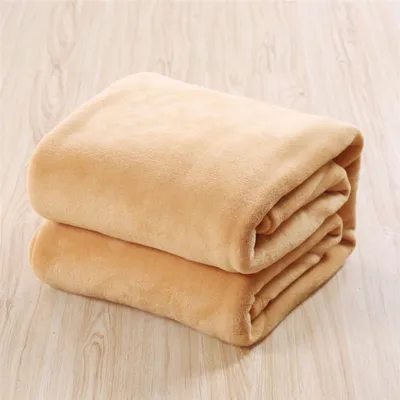 Produktbild von Ultra weich war warm gemütliches Wurfdecke Rug Plüsch Fleece Bettsofa Couch Pad Home-Khaki