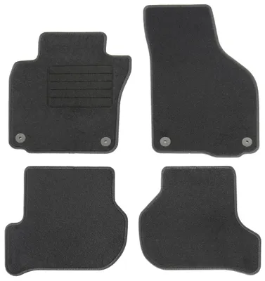 Fußmatten-Set für VW Golf 6 Limo/Variant, 10/2008-07/2013, 4-teilig, Schwarz