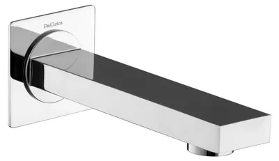 Produktbild von PaulGurkes Wanneneinlauf Wasserauslauf Eckig Chrom 15cm