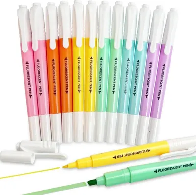 Produktbild von Textmarker Set Pastell 12er Pack mit Aufbewahrungstasche