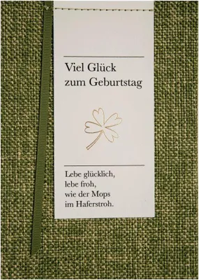 Produktbild von Poesiealbumkarte "Viel Glück zum Geburtstag"