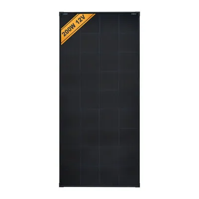 Produktbild von enjoy solar® Solarpanel Monokristallines Solarmodul 200W 12V (FULL BLACK) 0% MwSt