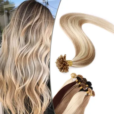 Imagen del producto de Solidchoice: Extensiones de cabello tipo "U" con queratina para un cabello con más volumen