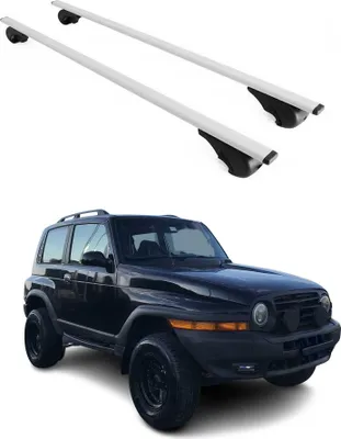 Obrázok produktu pre Priečne strešné nosiče pre Ssangyong Korando 1996–2006, farba strieborná