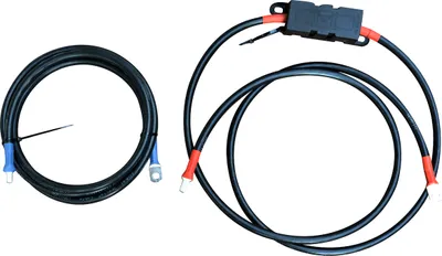 Produktbild von enjoy solar® Batterieanschlusskabel 2m, 35 mm², mit Hochlast-Sicherungshalter, für Laderegler zur Batterie, 0% MwSt.