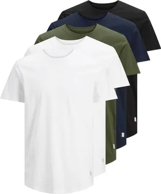 Produktbild von Jack & Jones T-Shirt 5er Pack 5 Pack T-Shirt Rundhals JJENOA TEE CREW NECK