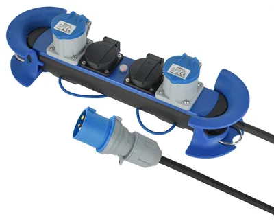 Imagen del producto de Electraline 62580: Regleta/extensión de enchufes profesional para uso en exteriores