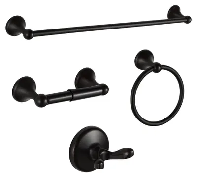 Immagine prodotto di Solidchoice - Set da bagno - Set da 4 pezzi in bronzo spazzolato