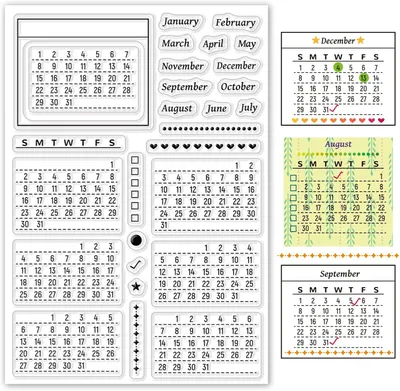 Zdjęcie produktu dla Przezroczysty stempel silikonowy 2025, przezroczysty, do robienia kartek, scrapbooking, journaling
