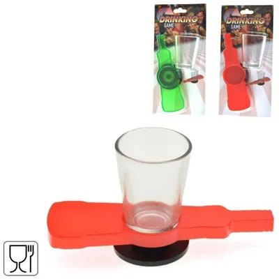 Productafbeelding van Drinkspel Spinfles 14,5 Cm 2 Assorti