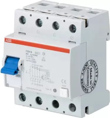 Produktbild von 2CSF204523R3950 F204 B-125/0.3-L FI-Schutzschalter B 4polig 25 A 0.3 400