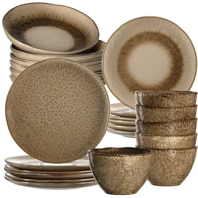 Produktbild von LEONARDO Keramikgeschirr-Set Matera 24tlg. beige, 026057