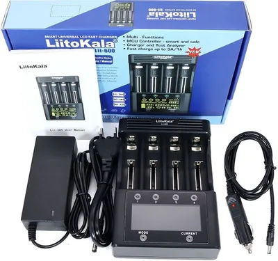 Obrázek produktu pro LiitoKala Lii-600 inteligentní nabíječka baterií s displejem 4 sloty