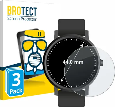 Produktbild von 3x BROTECT Schutzglas für Armbanduhren (Kreisrund, ø: 44 mm) Schutzfolie Displayschutz Display Schutz Glas Folie matt
