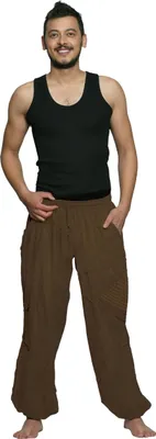 Produktbild von Freizeithose "Triangle" - Schlupfhose für Yoga & Fitness Herren, coffee M