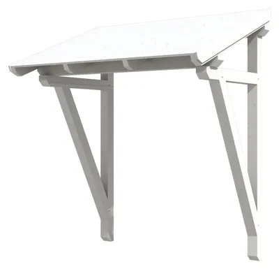 Produktbild von SKAN HOLZ Vordach Paderborn 2 weiß 242x156 cm