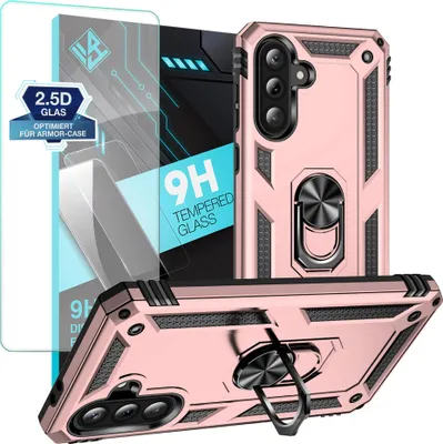 Produktbild von Armor Outdoor Handyhülle für Samsung Galaxy A36 5G Handy Panzer Case Schutzhülle mit 9H Displayglas Displayschutz Farbe: Rosegold