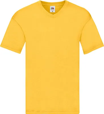 Obrázok produktu pre Fruit of the Loom 61-426-0 | Pánske originálne tričko s výstrihom do V - farba: Sunflower - veľkosť: S