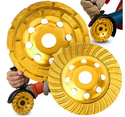 Produktbild von 2x Diamant-Topfscheibe 125 mm zum Schleifen von Beton, Fliesen und Ziegeln