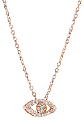 Produktbild von MouyouGlow Evil Eye Halskette für Damen 18K Gold Platiniert | Böser Blick & Dämo