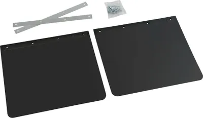 Zdjęcie produktu dla Para osłon przeciwbryzgowych Lampa kompatybilna z ciężarówkami z czarnego PVC - 35x30 cm