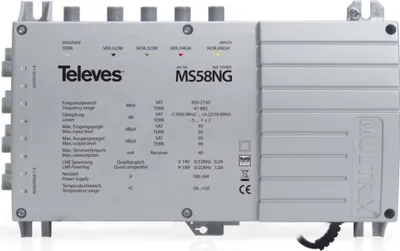 Produktbild von Televes Multischalter mit Netzteil MS58NG