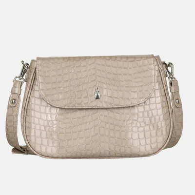 Image de MELODY - Beige Lacklederhandtasche