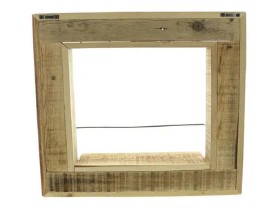 Produktbild von Wandregal "Fenster" aus recyceltem Holz, Fensterrahmen, Wanddeko, Blumenregal, Dekoregal, Blumenständer, Hängeregal