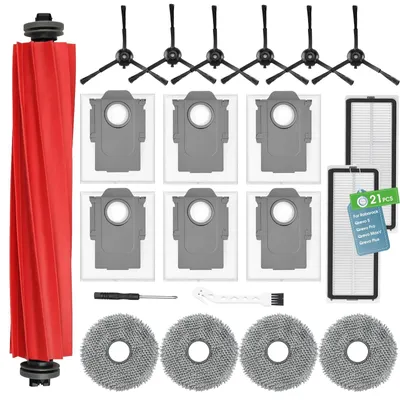 21-tlg. Zubehörset für Roborock Qrevo Pro/S/MaxV/Plus