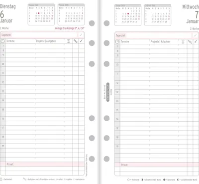 Immagine prodotto di Agenda giornaliera Midi 96x172mm 1T/1S