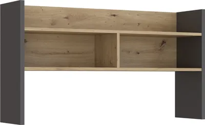 Produktbild von Schreibtischaufsatz >Modultrick< in Grau/ Artisan Eiche Nachbildung, 109,6x60x25,8cm B/H/T