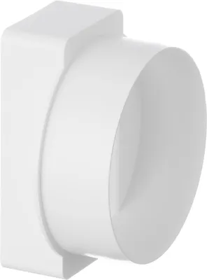 Productafbeelding van Overgangsstuk van kunststof, 110 x 55 mm naar Ø 100 mm, voor luchtverdeling
