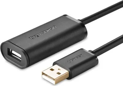 Produktbild von Ugreen 10319, 5 m, USB A, USB A, USB 2.0, Schwarz