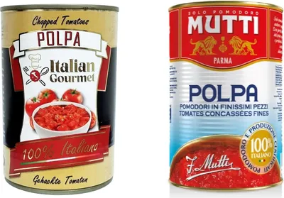 Produktbild von 12x Italian Gourmet Polpa di pomodoro + 12x Mutti polpa Fein gehacktes Tomatenmark 24x 400g